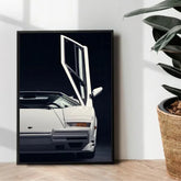 Lamborghini countach illustration poster - wall art